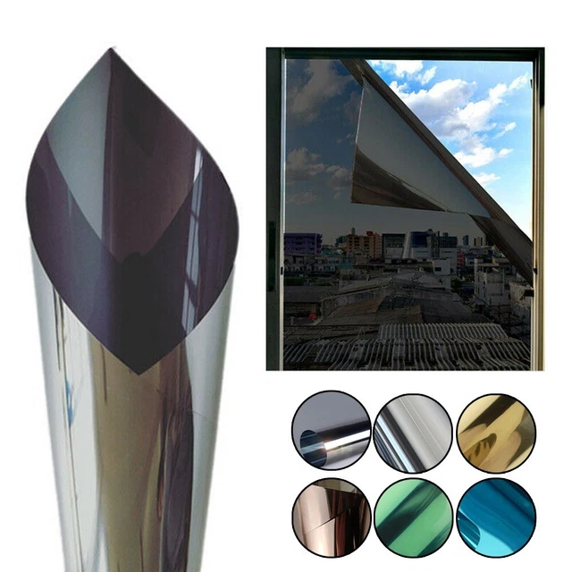 One-Way Mirror Film Glass Sticker Tint UV Solar Insulate Reflect Privacy