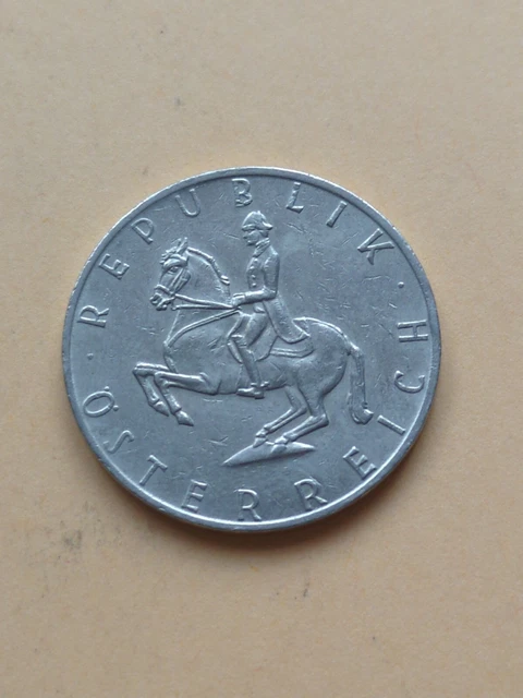 Austria Coin, ÖSTERREICH, 5 Shilling, Horse Rider, 1981