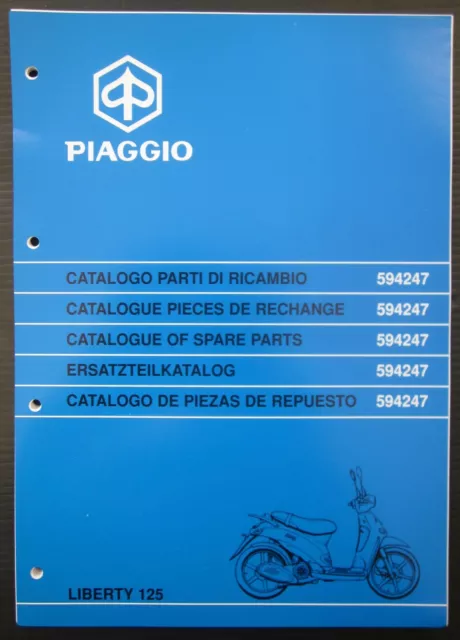 PIAGGIO LIBERTY 2T 125 catalogo parti di ricambio spare parts catalogue rechange