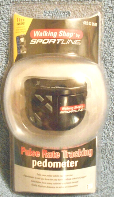 Walking Shop By Sportline Pulse Rate Tracking Pedometer 082 02 0523 - New In Pkg