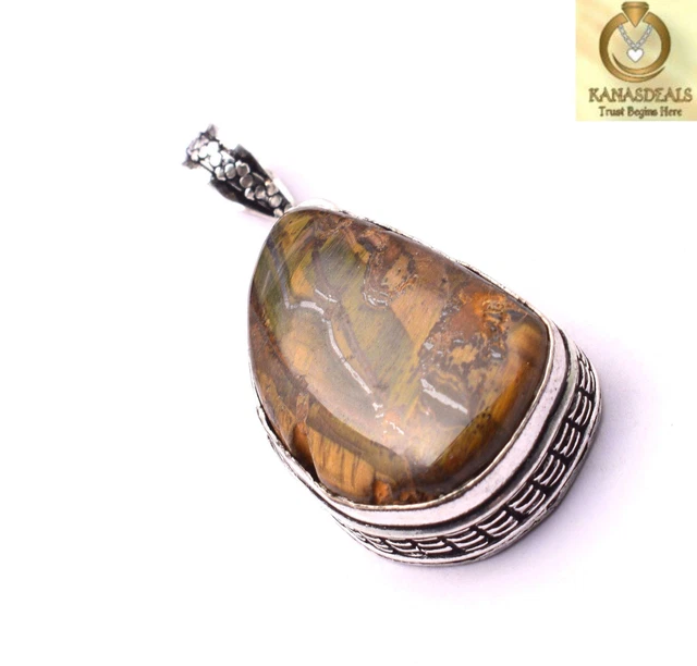 Fruit Jasper Plated Pendant Outstanding Jewellery 17 GM Value-Priced @1.99-71383