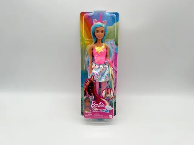 Barbie Dreamtopia Einhorn Puppe mit regenbogenfarbenem Haar von Mattel