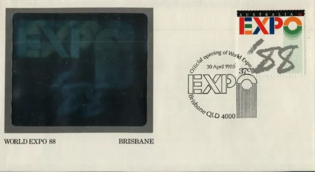 1988 Official Opening World Expo '88 Postmark 30-4-88 Brisbane [P88-064]