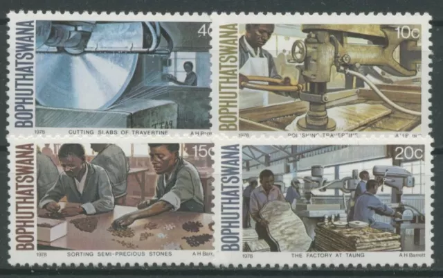 Bophuthatswana 1978 Marmor- und Edelsteinindustrie 29/32 postfrisch