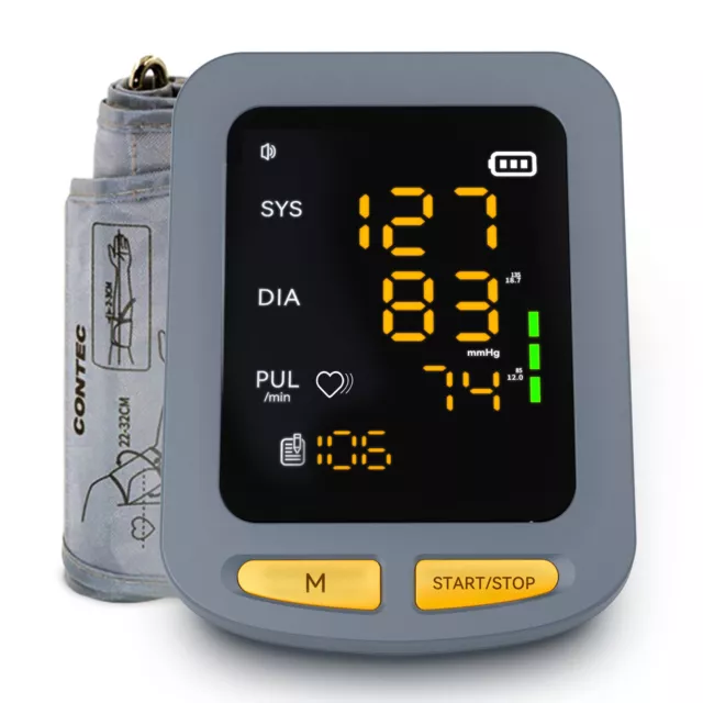 Blood Pressure Monitor NIBP Machine with Adult cuff  Digital Upper Arm contec08E