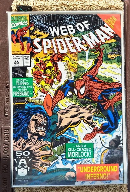 Web of Spider-man Vol. 1, #77 Marvel Comics June 1991, Excellent Condition