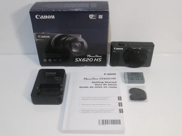 Canon PowerShot SX620 HS 20.2MP Digital Camera - Black