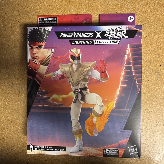 Power Rangers Ryu Figure POWER RANGERS LIGHTNING Collection Street Fighter Morph Ryu Crimson ...
