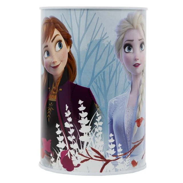 Disney Frozen Eiskönigin Metall Spardose Money Bank Sparschein Anna Elsa Olaf