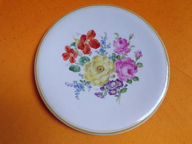 Meissen Schwerter XL Wandteller  Blumenbukett reich 30,0cm selten top!!!Rar!!!