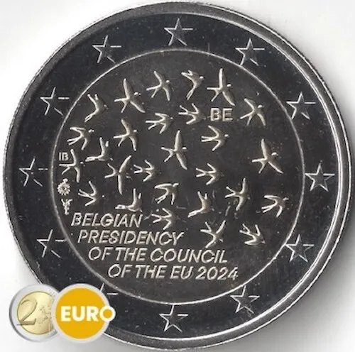 2 euros commémorative Belgique 2024 Présidence de l’UE UNC