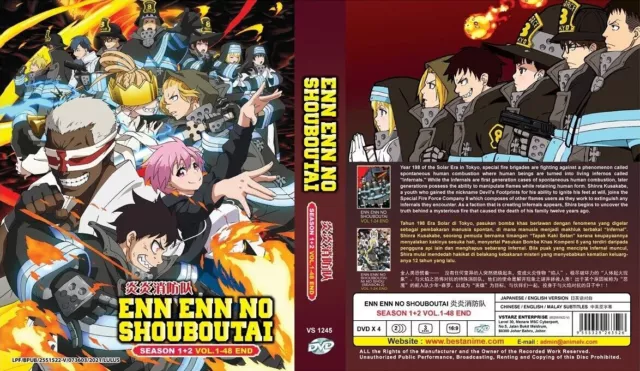 ANIME DVD~FIRE FORCE SEASON 1-2 VOL.1-48 END REGION ALL [ENGLISH DUBBED]