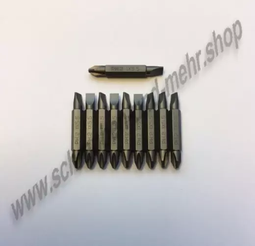 Doppel Bits Kreuz PH2 1x5,5 mm Schlitz Beidseitig Akkuschrauber