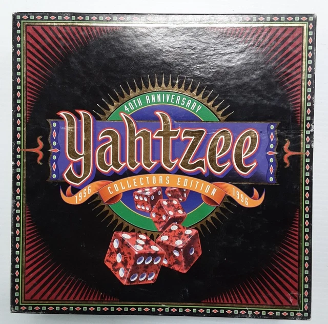 YAHTZEE 40TH ANNIVERSARY Collectors Edition Dice Game Complete Milton