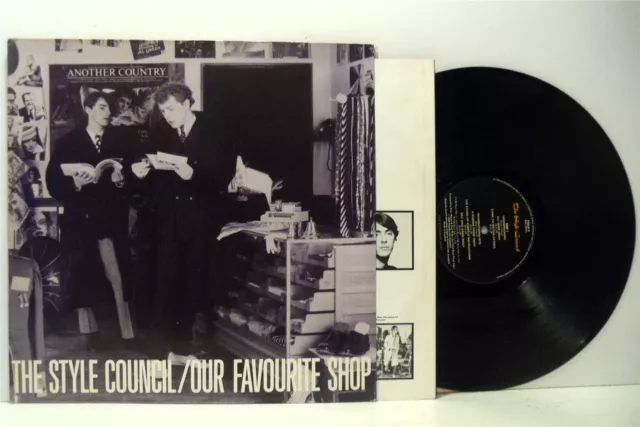 THE STYLE COUNCIL our favourite shop LP EX+/EX-, TSCLP 2, vinyl, with B&W print