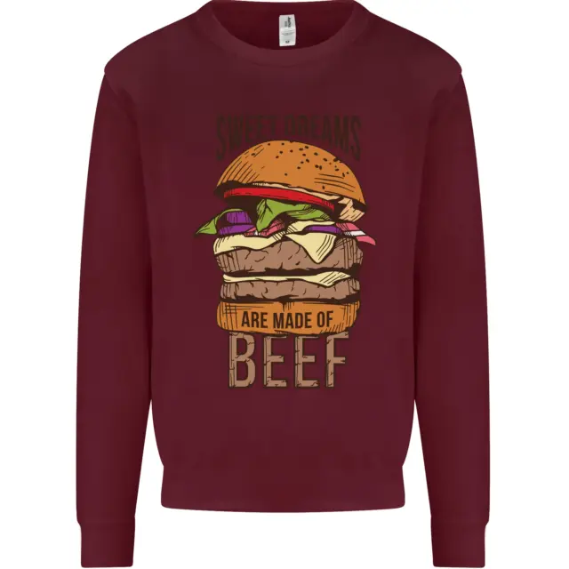 Felpa maglione da uomo Food Sweet Dreams Beef Funny Chef barbecue cuoco 4