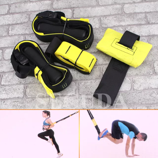 Suspension Gymnastic Resistance Bands Sling Trainer Expander Fitness Band Set AU