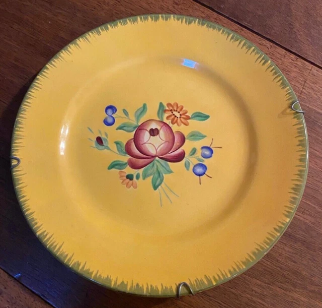 YOUEN YVES ALAIN PLEUVEN QUIMPER ASSIETTE DÉCOR FLEURS BLEUES EUR 30,00 - FR