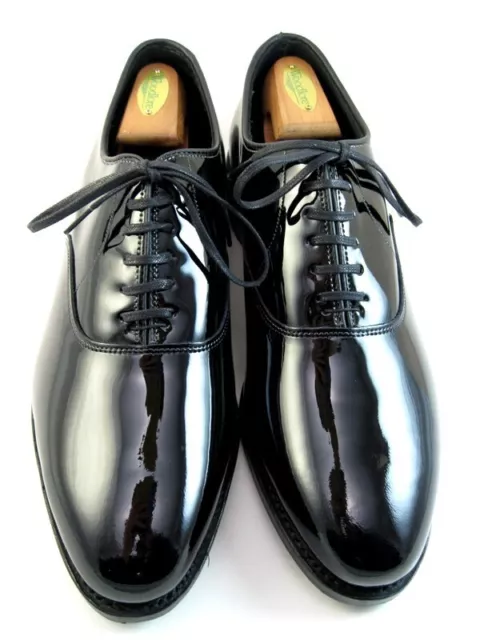 NEW Allen Edmonds "CARLYLE" Men's Formal Dress Oxfords 11 E Black Patent (341N)