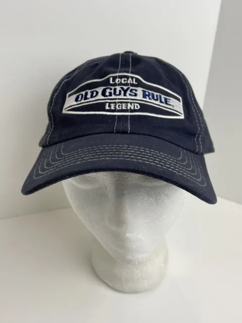 Old Guys Rule Strapback Baseball Hat Cap Local Legend Embroidered Design