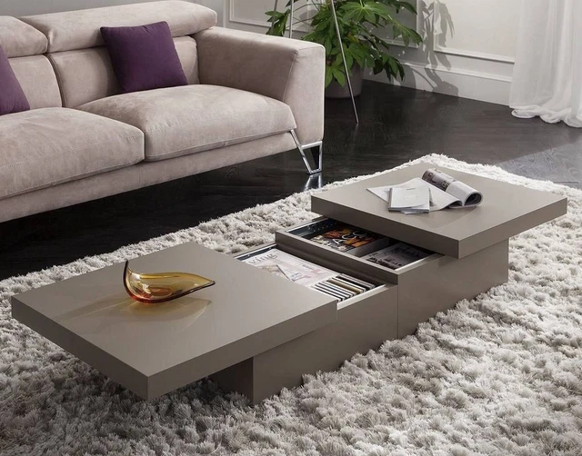 COPPIA TAVOLINI DA SALOTTO CONTENITORE ASIA IN COLORI E