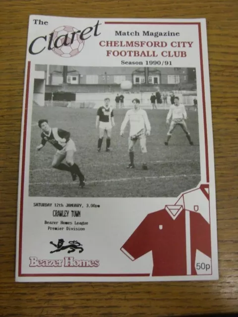 12/01/1991 Chelmsford City v Crawley Town  . Thank you for viewing our item, buy