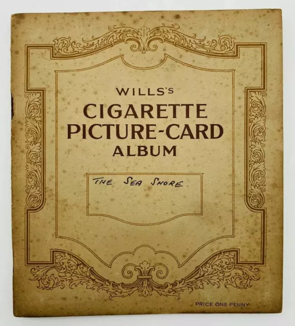 Vintage Wills Cigarette Picture Tobacco Card Album The Sea Shore ONE BLANK PAGE