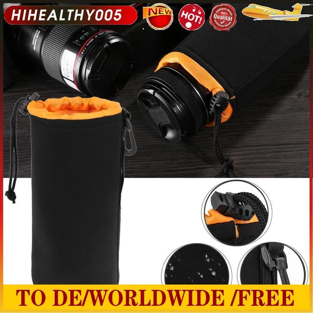 Bolsa de cámara de neopreno, impermeable, con cordón