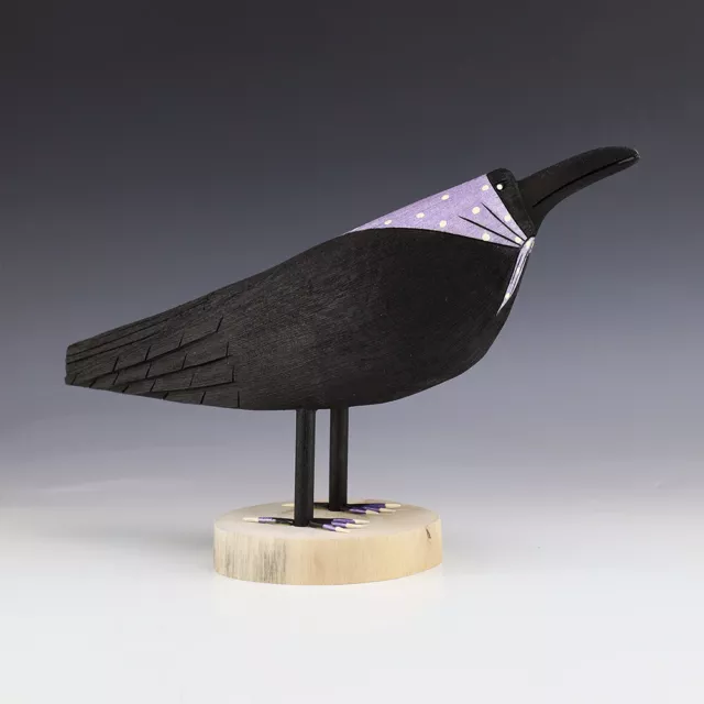 Native American Navajo Folk Art Crow By Orleen & Ray Lansing