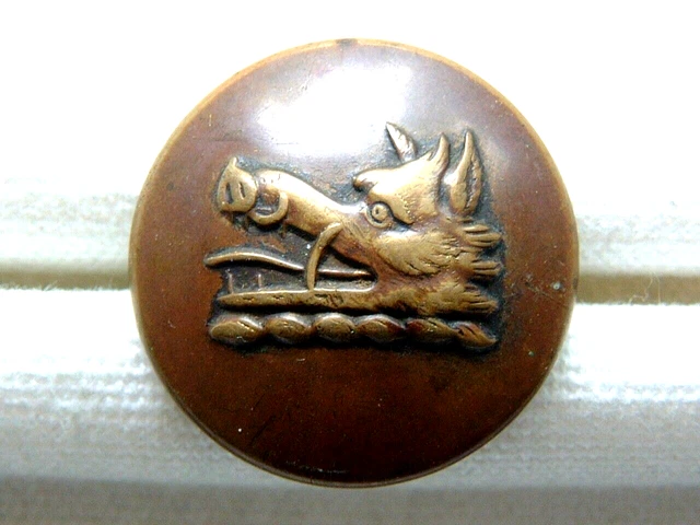 ARMORIAL - LIVERY - Wild Boar Head Old Button £3.99 - PicClick UK