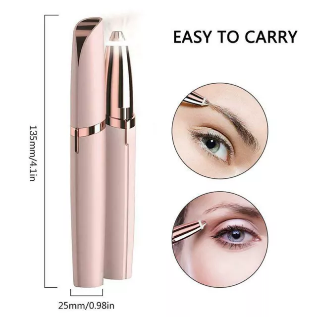 New Womens Electric Hair Remover Face Eyebrow Trimmer Brows Razor Facial Epilato