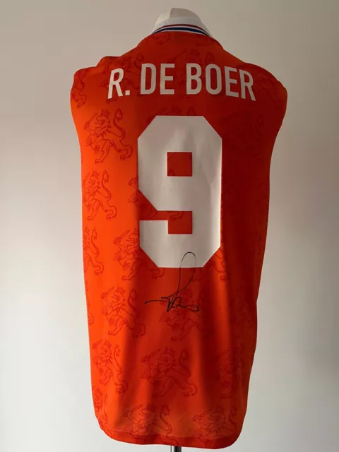 Signed RONALD DE BOER Shirt - Holland Netherlands - COA
