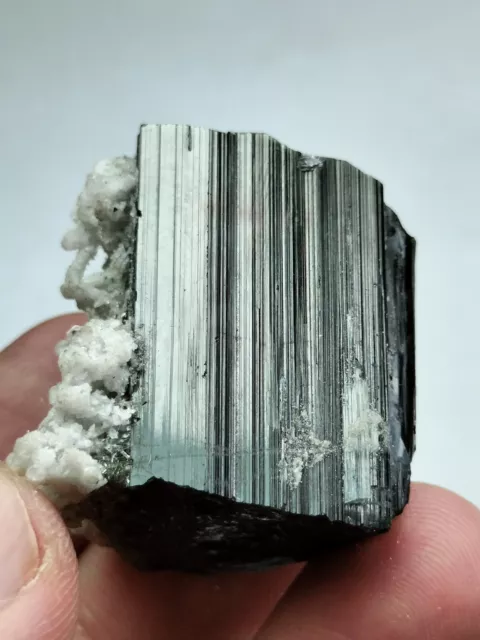 Black Tourmaline crystal combine with Albite beautiful specimen from pak. "31g"