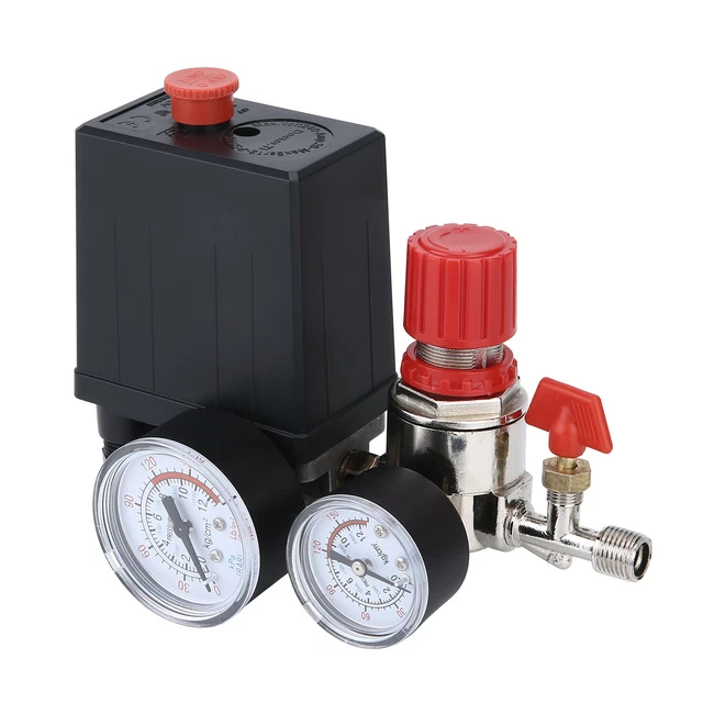 UK AIR COMPRESSOR Pressure Switch Control Valve Manifold Regulator