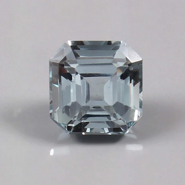 AAA 3.40 CT Natural Flawless Santa Maria Aquamarine Asscher Cut Loose Gemstone