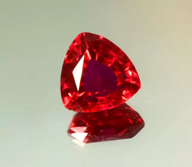 Red Ruby Natural Trillion Cut 7-8 Ct Certified Gemstones Christmas New Year Sale