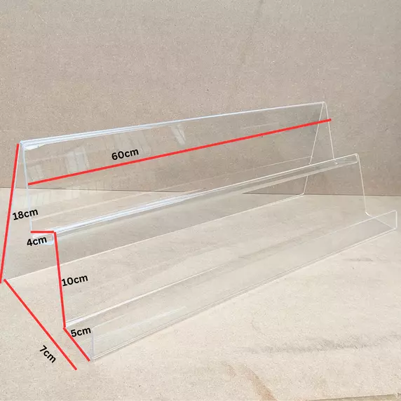 With lip 2 Tier 3 Tier Acrylic Display stand for mobiles phone ,jewelry display