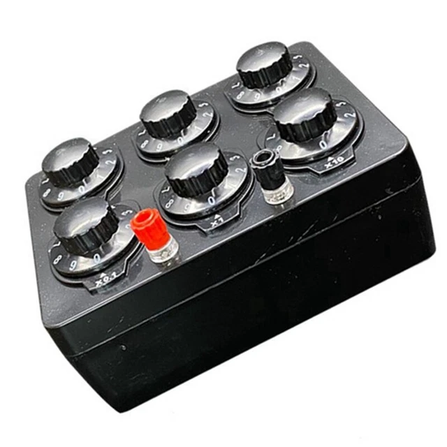 Boîte De Résistance Variable Décennie 0-9999.9 Ohm - Pour Travaux De Physique, électronique, Laboratoire - Neuf