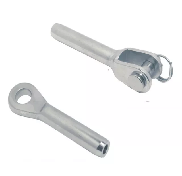 Ess Augterminal / Gabelterminal Inoxydable A4 Inox pour Câble Fourche Œil
