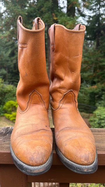 MASON WESTERN COWBOY Boots 11C Mens Honey Colored Natural Vibram Soles 28.95 PicClick