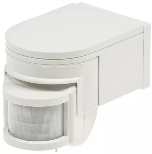 Aufputz Infrarot IR Bewegungsmelder 180° weiß  IP44 230V/1000W 12m Detektion