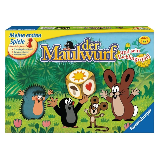 Ravensburger Der kleine Maulwurf und sein Lieblingsspiel, Brettspiel, Spielzeug