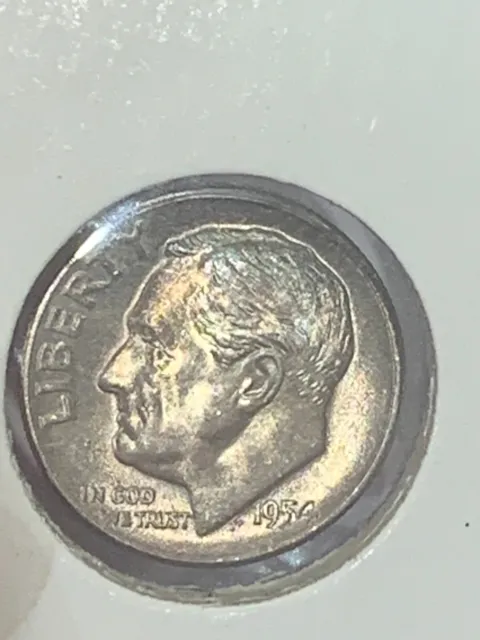 1954 S  Roosevelt Dime from a nice collection some toning #1954921-S