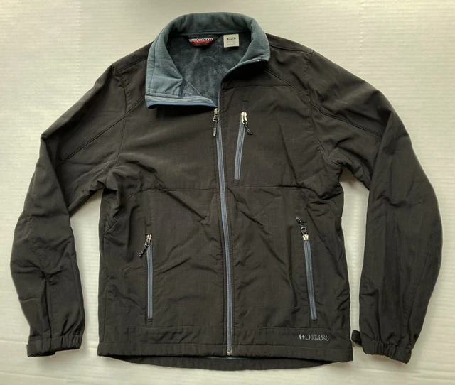Black Diamond Double Diamond Softshell Jacket Mens Size Medium Black Full Zip
