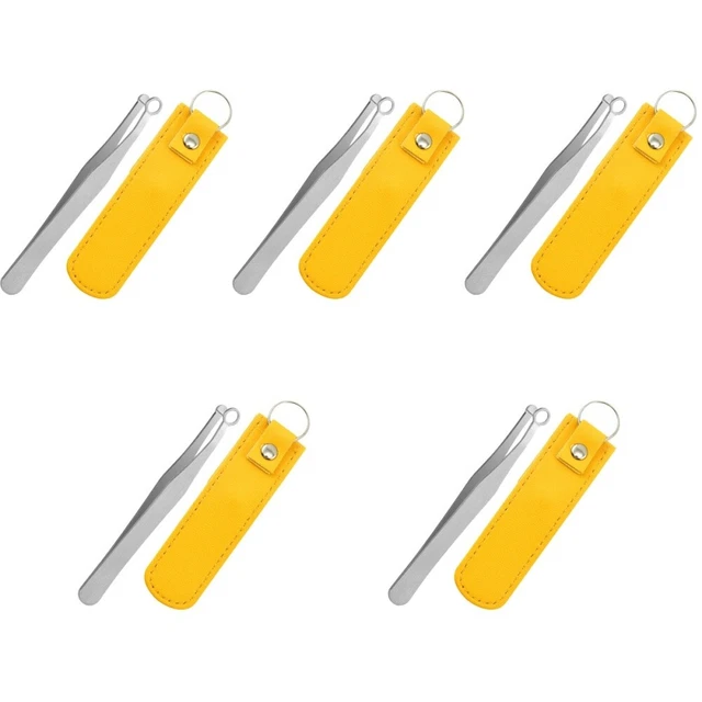 Juego de 5 pinzas nasales redondas 9,8x1cm acero inoxidable hombre