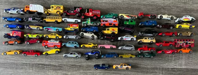 60x Matchbox Bulk Lot of Loose Vintage Cars! Holden Commodore, Ford Falcon