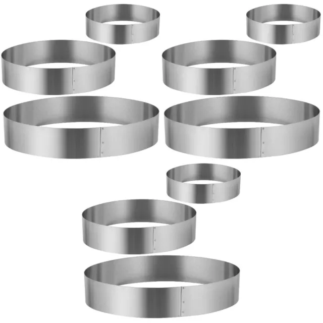 9 Pcs Mini-Kekse Mini-Kuchenformen Schimmel Grill Pan Rostfreier Stahl