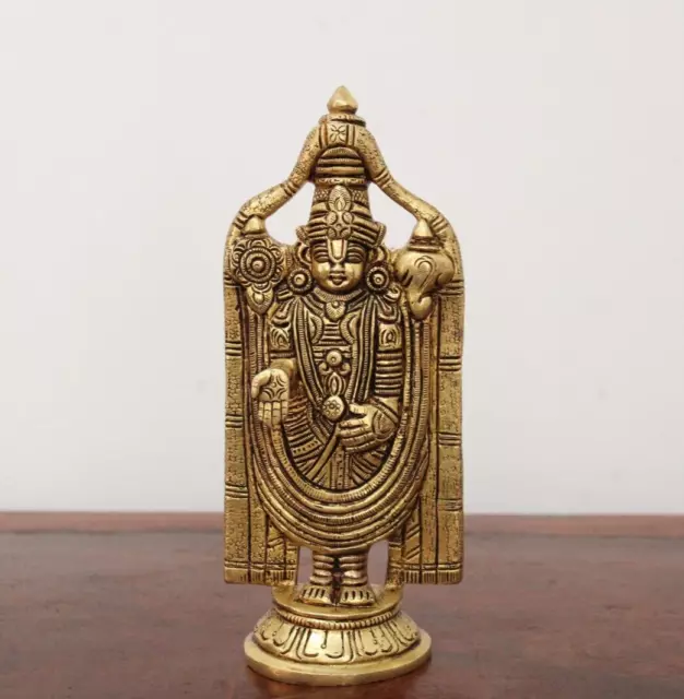 Sri Venkateswara Tirupati Balaji Statue Hindu God Mahavishnu Vishnu Pooja Idol