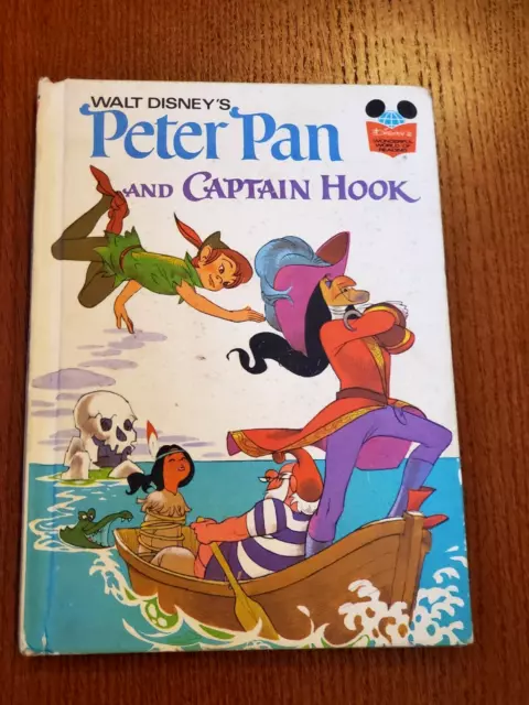 Walt Disney Peter Pan and Captain Hook Hardcover Book Vintage 1972 Listing 2