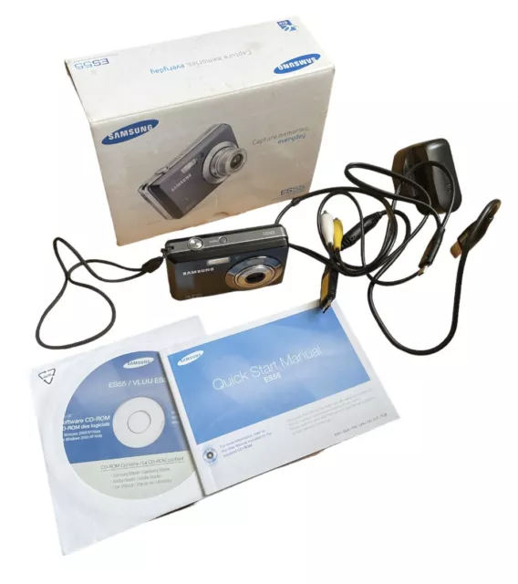 Boxed Samsung ES55 Digital Camera - Black (10 MP 3x Optical Zoom) Free UK Post!